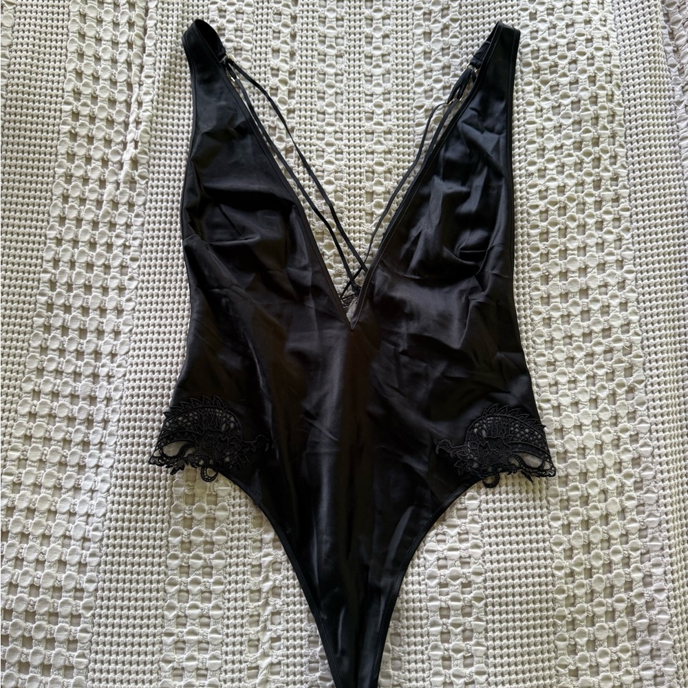 VS Black Lace Bodysuit